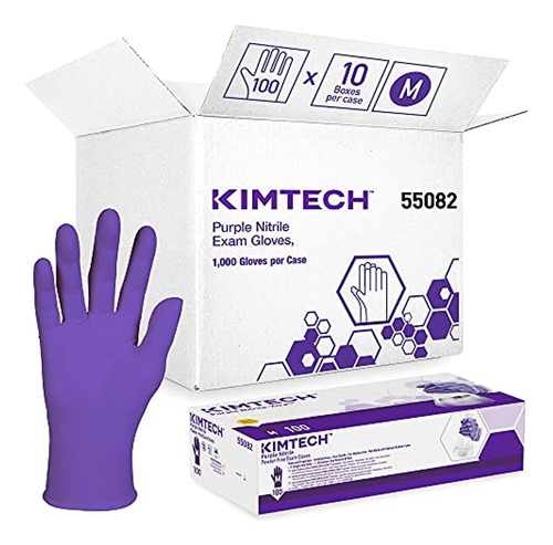 ~? Guantes De Examen De Nitrilo Púrpura Kimberly-clark® Safe