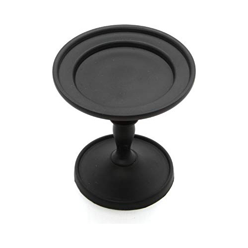 Black Pillar Holder 4.75 Inch High. Ideal Gift For Wedd...