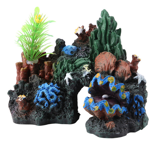 Decoração Colorida De Caverna De Coral De Resina Artificial