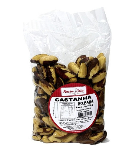 Castanha Do Pará Pacote 500g - Nossa Cria