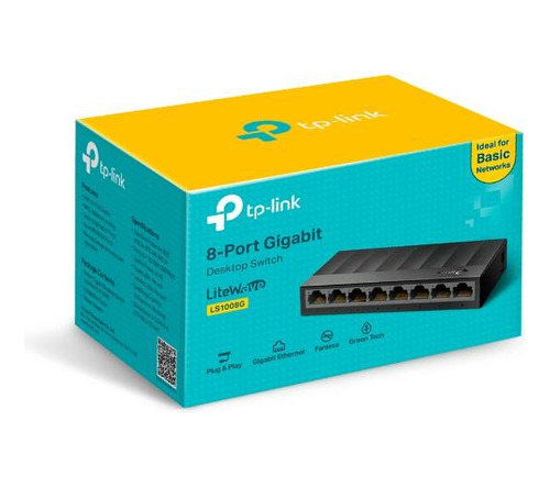 Switch Tp-link Ls1008g De 8 Puertos Rj45 Ethernet 16 Gbps