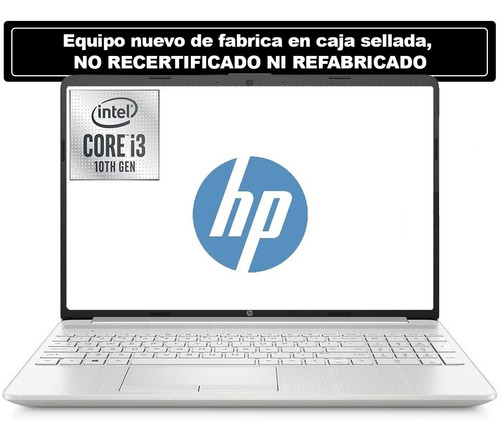 Notebook Hp Intel I3 10° Gen 8 Ram 128ssd Gtia 1 Año Bde