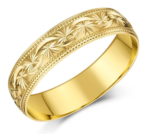 Argolla De Matrimonio Compromiso Oro Amarillo 18k C/u Joyas