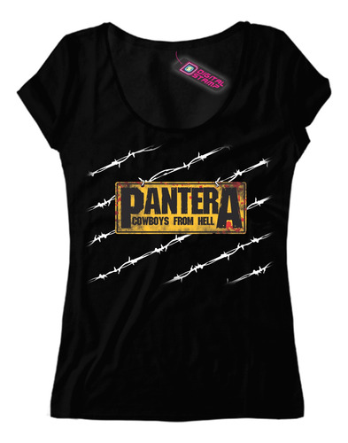 Remera Mujer Pantera Cowboys From Hell Rp293 Dtg Premium