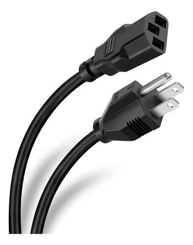 Cable De Alimentacion Con Tres Pines Para Pc 