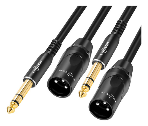 Cable Twozoh Xlr Macho A Conector Trs De 1/4 De Pulgada, ...