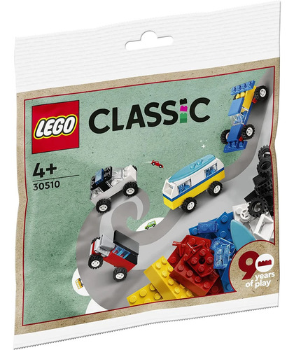 Lego Classic 30510 90 Anos De Carros Lego Polybag Quantidade De Peças 71