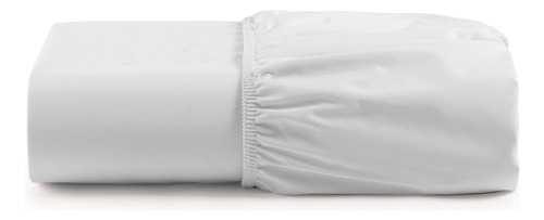 Lençol Avulso Super King com elástico 200 fios 100% algodão cor branco
