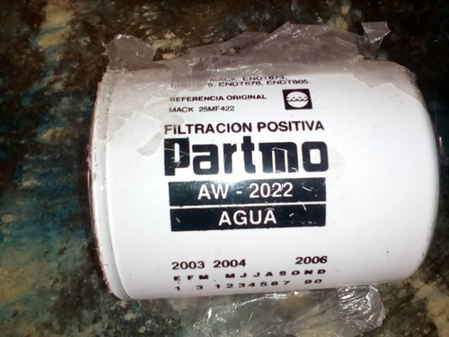 Filtro Partmo Sep. De Agua Aw-2022 Para Mack