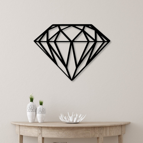 Cuadros Para Dormitorio Decorativos Diamante Acero Negro