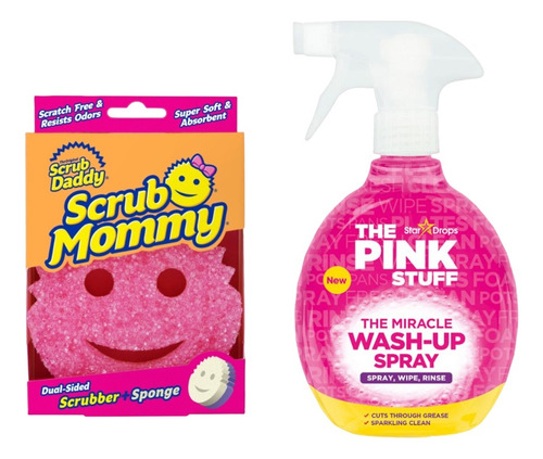 Scrub Mommy - Esponja Original + Lavavajillas The Pink Stuff
