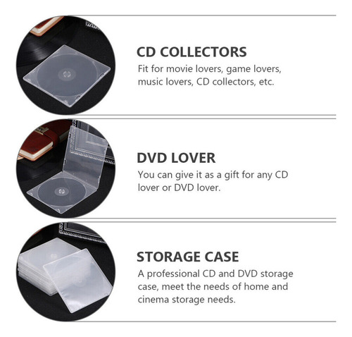 Estuche De 20 Piezas Para Cd, Caja De Almacenamiento De Dvd