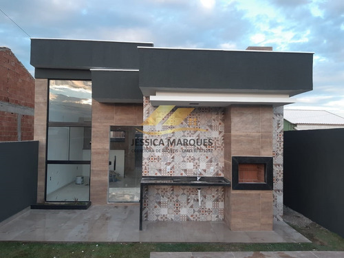 Imagem 1 de 13 de Casa 2 Quartos, Área Gourmet E Piscina Em Unamar - Cf - 082