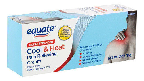 Analgesico Equate 85g- Tipo Icy Hot, Menthol 10% - Americano