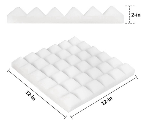 24 Paneles Acústicos, Espuma Acústica Para Estudio De Grabac