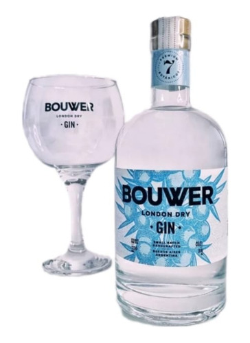Gin Bouwer London Dry 750ml + Copón De Regalo