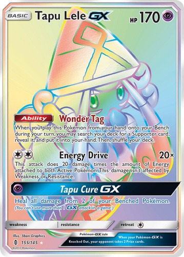 Cartas Pokemon Tapu Lele Gx Hyper Secret Rare Full Art