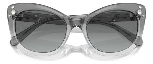Óculos de sol Swarovski Sk6020, cinza escuro transparente A