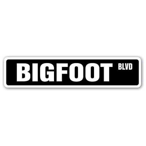 Señal De Calle Bigfoot Sasquatch Folclore Criatura Pel...