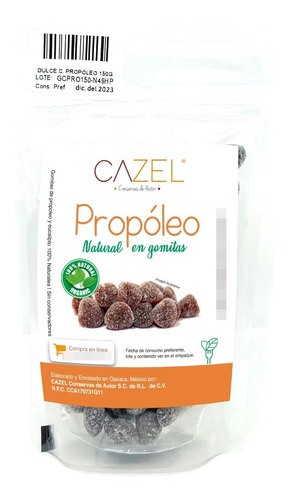 Propoleo Natural En Gomitas Artesanal Oaxaca 150g