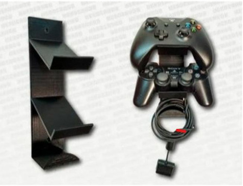 Suporte Parede Controles E Headset Xbox/ps - Preto | Sns3d
