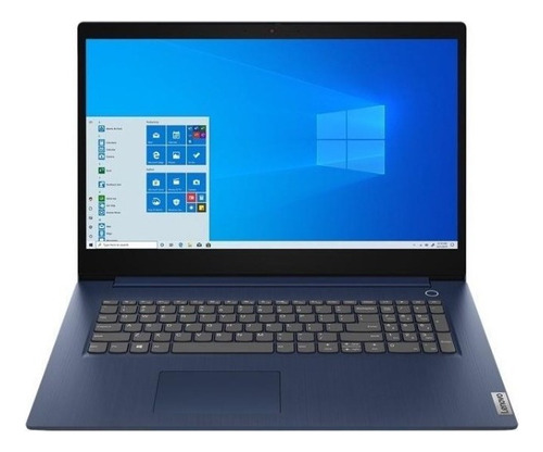 Notebook Lenovo Ideapad I5 11va Quad 8gb Ssd256 17,3puLG Color Azul