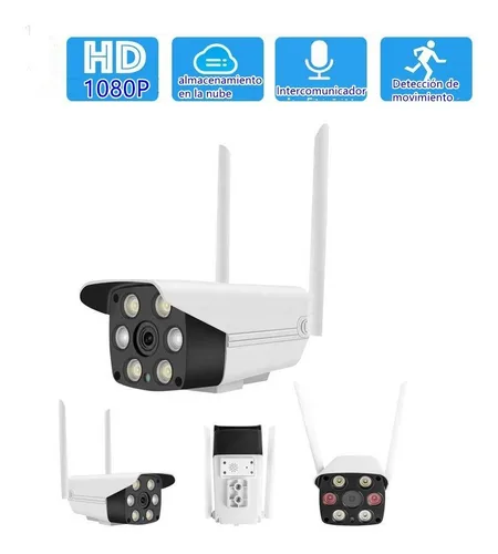 Imagen 1 de 10 de Camara Ip De Seguridad Wifi Exterior Inalambrica Hd 1080p