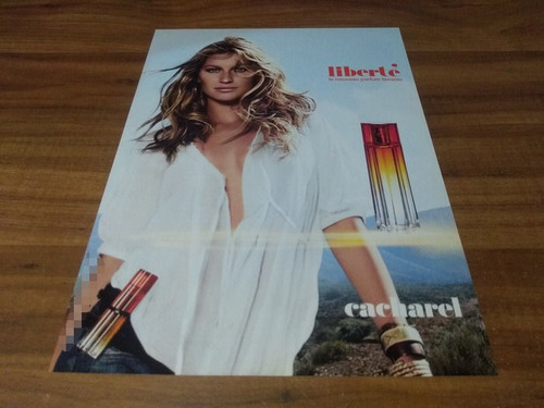 (pg327) Publicidad Gisele Bundchen * Cacharel (Usado)