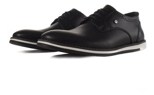 Imagen 1 de 6 de Zapato De Piel Karosso Kasual 3703 Negro