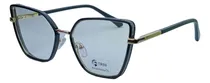 Comprar Lentes Monturas Ojo De Gato Tr90 Y Metal Dorado Y Negro