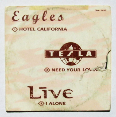 Eagles, Tesla, Live, Cd Sampler Mexicano 1994