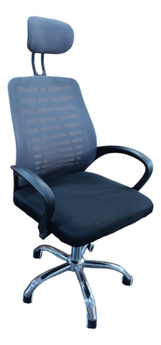 Silla De Escritorio Negra/gris Modelo Mco-006