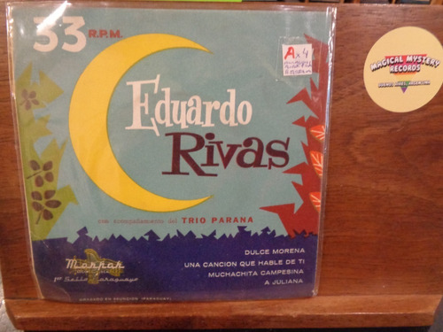 Eduardo Rivas  Trio Parana Vinilo Simple Ep K Rareza