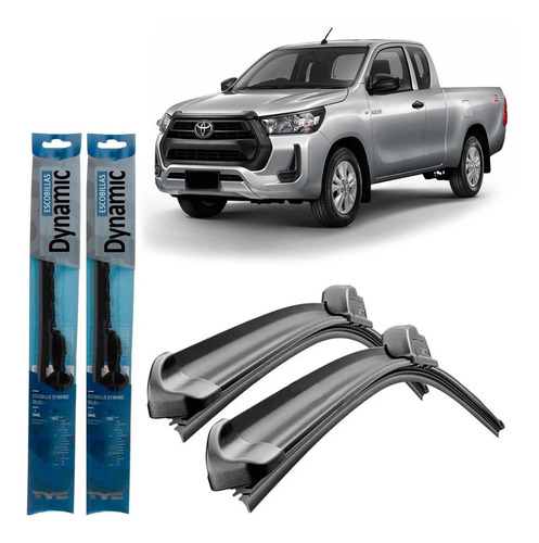 Juego Kit Escobillas Toyota Hilux 2020 2021 2022