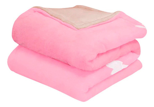 Cobertor Viaje Chiqui Mundo Bordado Conejita Color Rosa Diseño De La Tela Conejito