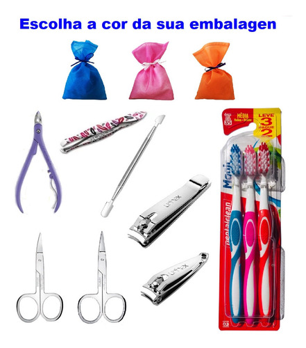 Kit Manicure Presente 10 Em 1 Branco Beijo Merheje