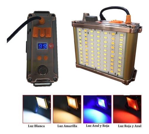 Foco Led Caza 1200w Largo Alcance Linterna Minera Camping