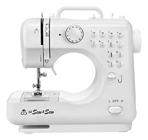 Máquina De Coser De Escritorio Lss-505+ De 12 Puntadas, Blan