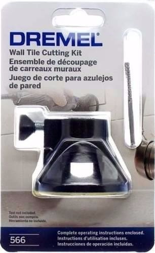 Kit  Minitorno Corte Azulejo Dremel 566 Guia Broca Mecha