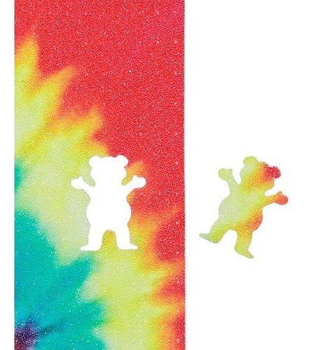 Imagem 2 de 2 de Lixa Grizzly Supply Tie Dye Cutout Original Emborrachada