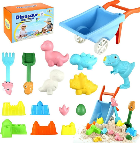 Juguetes Para Playa Castillos De Arena Set Niños Dinosaurios