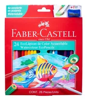 Comprar Lápices  Acuarelable Faber Castell X24 + Pincel + Sacapunta