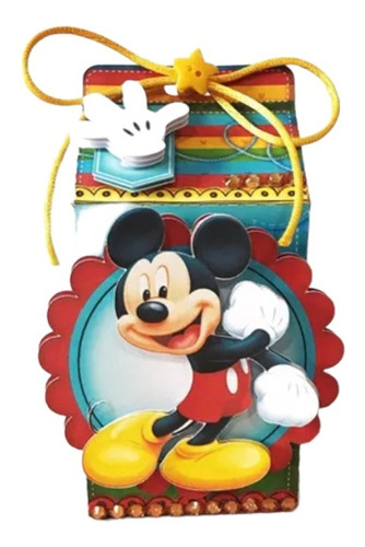 10 Cajitas Milk Box De Mickey