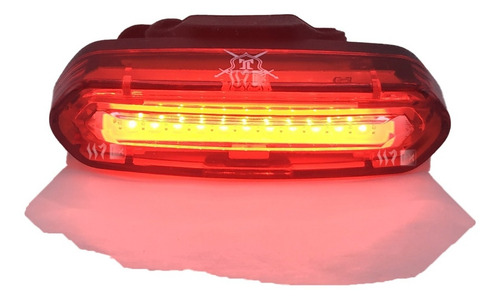 Luz Trasera Recargable Usb 3 Colores Para Bicicleta 4pz
