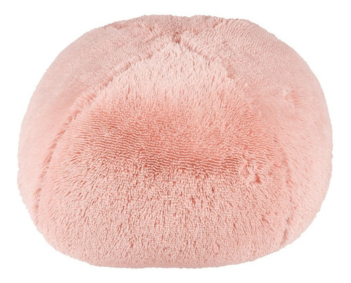 Sillón Puff Peluche Rosa 70 Cm