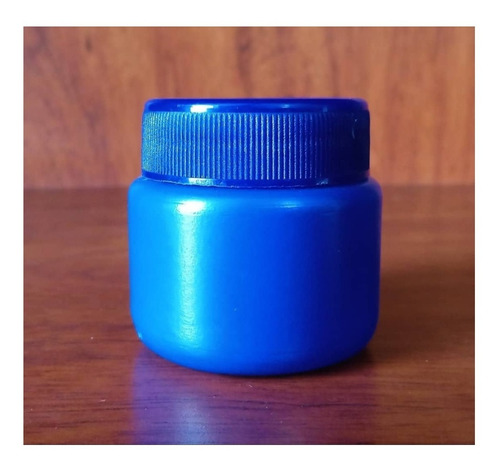 Tarros Plasticos 30 Cc Oval Azul