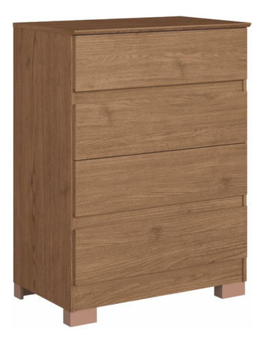 Cômoda Castro Maia 5082a 4 Gavetas Mdp 97x71x45cm Cor Macadamia