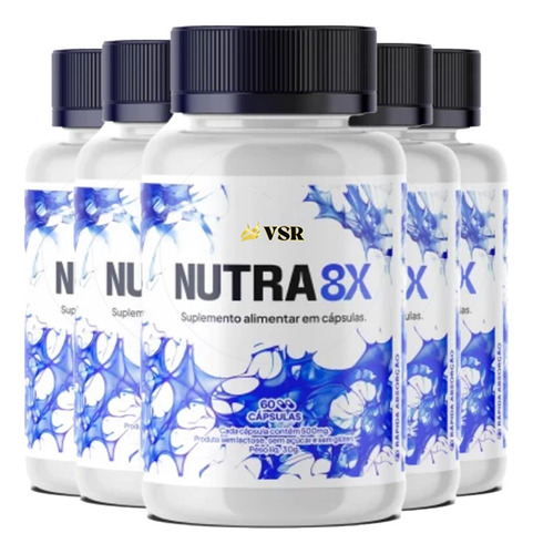 6 Potes De Nutra 8x - Nutra8x Sabor Saúde Do Homem
