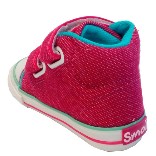 Imagen 7 de 10 de Zapatillas Botitas Bebe Lona Marca Small Mod. Twist (0325)