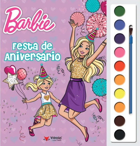 Libro Aquarela Barbie: Festa De Aniversario De Vitriola Come